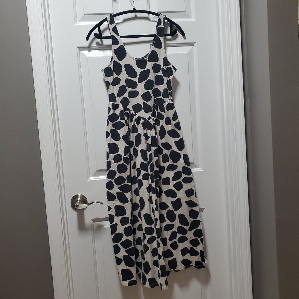 Who What Wear Giraffe Print Midi Dress | XS